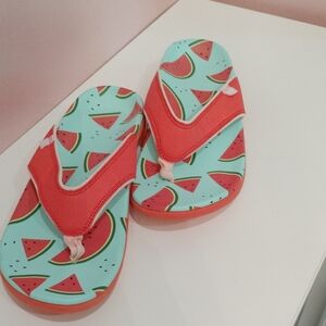 Spenco Orthodic Fruitopia Watermelon Thong Sandal Size 9